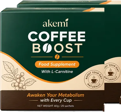 Akemi Coffee Boost — 2 boxes, 40 sachets